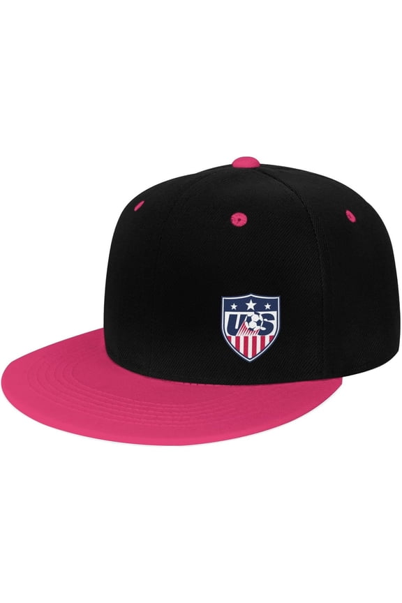 USA Soccer Team Flat Bill Hats Contrast Hip Hop Baseball Cap Unisex Snapback Rock Caps