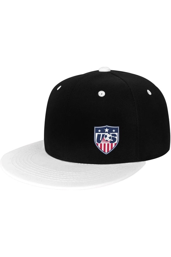 USA Soccer Team Flat Bill Hats Contrast Hip Hop Baseball Cap Unisex Snapback Rock Caps