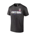 thumbnail image 1 of USA Soccer World Cup USWNT Graphic T-Shirt in Grey, Unisex Adult Large, 1 of 3