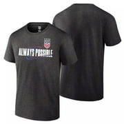USA Soccer World Cup USWNT Graphic T-Shirt in Grey, Unisex Adult X-Large