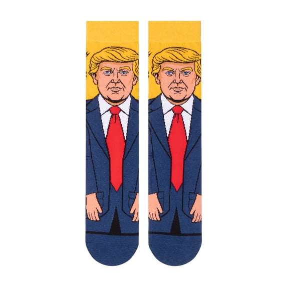 USA Socks Trump 360 Crew Sock Patriotic Red White Blue Graphic Print Fun Novelty Gift Soft