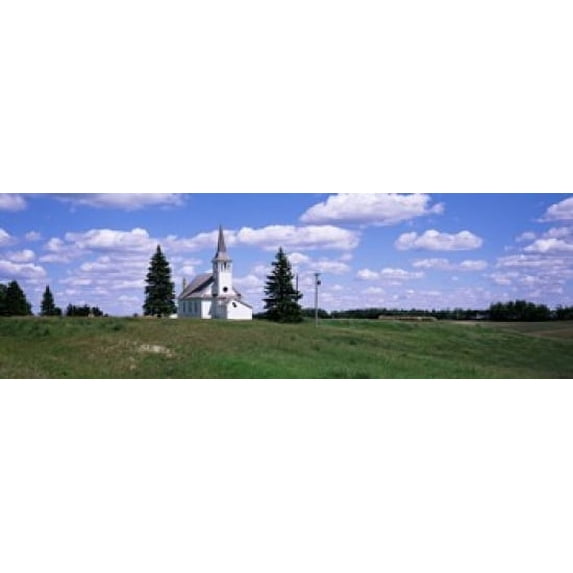 USA, South Dakota, Church Poster Print (18 x 6)