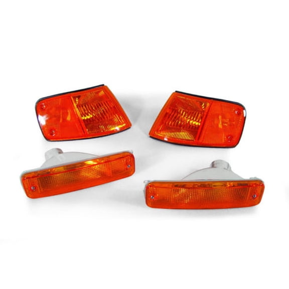 USA Spec JDM Amber Corner + Bumper Signal Lights For 1988-89 Honda CRX / CR-X