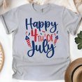 thumbnail image 1 of USA Spirit Shirt – Bold Festive Firecracker Graphic Tee for Summer, Sport Grey, Size 2XL, 1 of 6