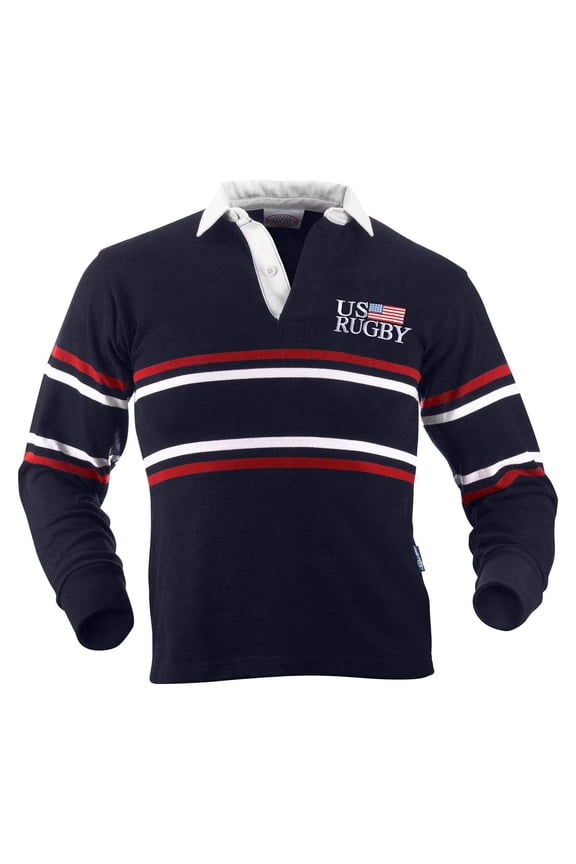 USA Split Stripe Rugby Jersey - Small