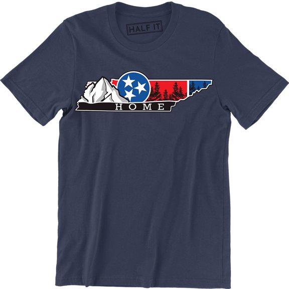 USA Star Flag Home Mountain Hiking Camping Climbing Vacation Men's T-Shirt