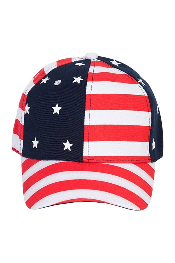 USA Stars and Stripes Adjustable Baseball Snapback