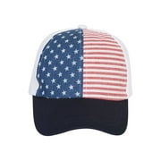 USA Stars and Stripes Front Panel Adjustable Snapback
