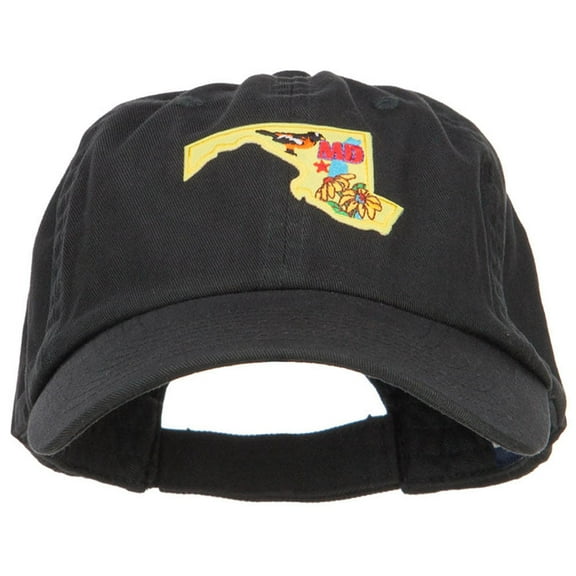USA State Maryland Patched Low Profile Cap - Black OSFM