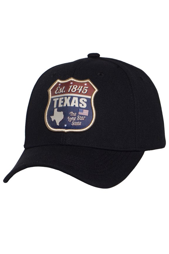 USA State Patch Baseball Cap – Badge Hat Unisex Travel Souvenir Americana Style Cap, Texas