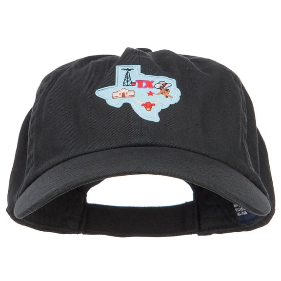 USA State Texas Patched Low Profile Cap - Black OSFM