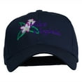 thumbnail image 1 of USA State West Virginia Flower Embroidered Low Profile Cap - Navy OSFM, 1 of 5