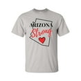 thumbnail image 1 of USA States Strong State Outline Heart Unisex Adult Short Sleeve T-shirt-Arizona-medium, 1 of 4