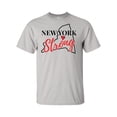 thumbnail image 1 of USA States Strong State Outline Heart Unisex Adult Short Sleeve T-shirt-New York-xxl, 1 of 4