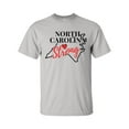 thumbnail image 1 of USA States Strong State Outline Heart Unisex Adult Short Sleeve T-shirt-North Carolina-xxl, 1 of 4