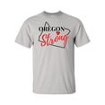 thumbnail image 1 of USA States Strong State Outline Heart Unisex Adult Short Sleeve T-shirt-Oregon-xl, 1 of 4