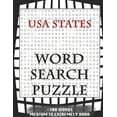 thumbnail image 1 of USA States WORD SEARCH PUZZLE +300 WORDS Medium To Extremely Hard : AND MANY MORE OTHER TOPICS, With Solutions, 8x11' 80 Pages, All Ages: Kids 7-10, Solvable Word Search Puzzles, Seniors And Adults. (Paperback), 1 of 1