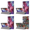 thumbnail image 1 of JNZOLIJ Ultra-Thin Lightweight Matte Finish Shell Tablet Cover with Folding Stand for MatePad T10 T10s X8 Lite SE X6 9.7 10.1 Pad - 2021 Edition, 1 of 3