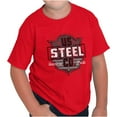 thumbnail image 1 of USA Steel American Blue Collar Pride Crewneck T Shirts Boy Girl Teen Brisco Brands XS, 1 of 6