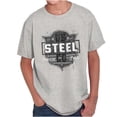 thumbnail image 1 of USA Steel American Blue Collar Pride Crewneck T Shirts Boy Girl Teen Brisco Brands XS, 1 of 6