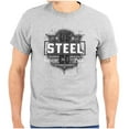 thumbnail image 1 of USA Steel American Blue Collar Pride Plus Size Crewneck Graphic Tee Shirt Brisco Brands 3X, 1 of 6