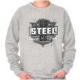 thumbnail image 1 of USA Steel American Blue Collar Pride Sweatshirt for Men or Women Brisco Brands L, 1 of 6