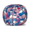thumbnail image 1 of USA Storage Toy Bag Chair, Traditional Easter Eggs with American Flag Pattern Motherland Print, Stuffed Animal Organizer Washable Bag, Small Size, Navy Blue White Red, by Ambesonne, 1 of 3