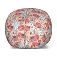 thumbnail image 1 of USA Storage Toy Bag Chair, United States America Liberty Rhythmic Print, Stuffed Animal Organizer Washable Bag, Small Size, Coral Multicolor, by Ambesonne, 1 of 3