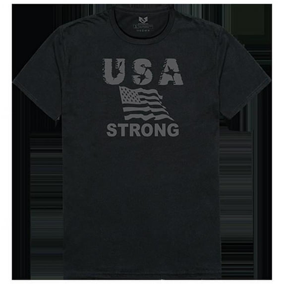 USA Strong 2 Relaxed Graphic Tee Shirt, Black - 2XL