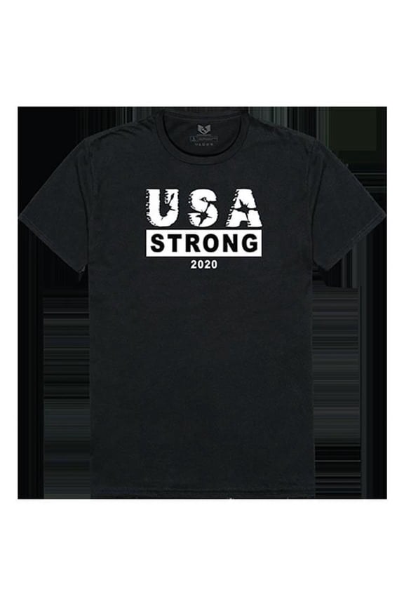 USA Strong 3 Relaxed Graphic Tee Shirt, Black - Small