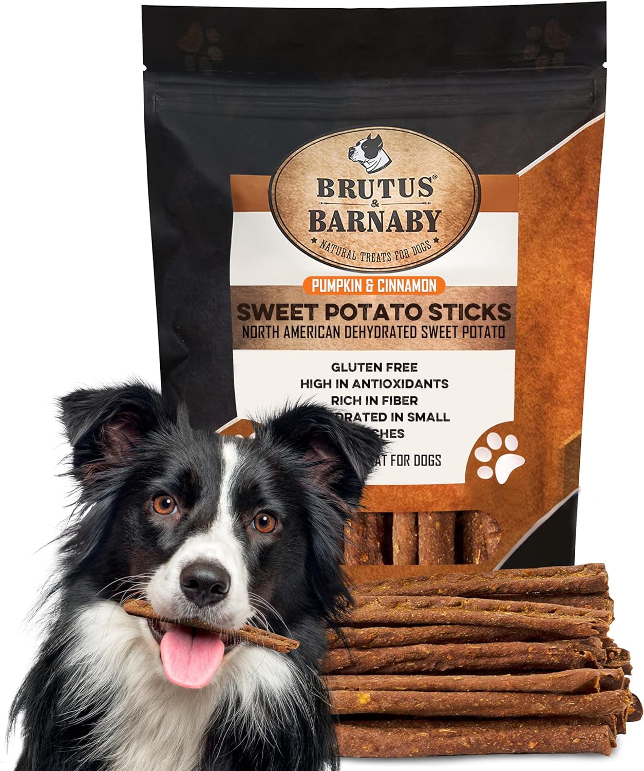 USA Sweet Potato Dog Treats Grain Free, Cinnamon Pumpkin Crunchy