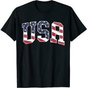 PAGLIO USA T Shirt Women Men Kids Graphic Patriotic American Flag T-Shirt