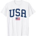 thumbnail image 1 of USA T Shirt Women Men Kids Patriotic American Flag July 4th T-Shirt, 1 of 4
