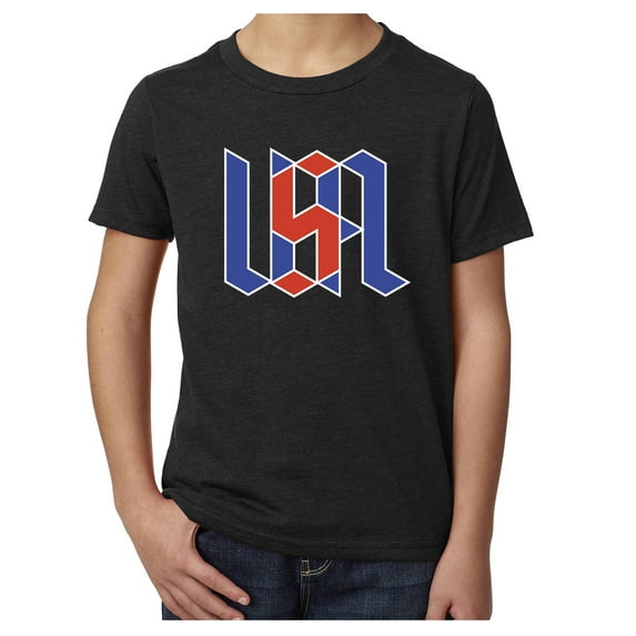 USA T-shirts, Kid's 4th of July Shirts, Red White and Blue Patriotic Shirts - Black MH200YPATRIOT S12 XL