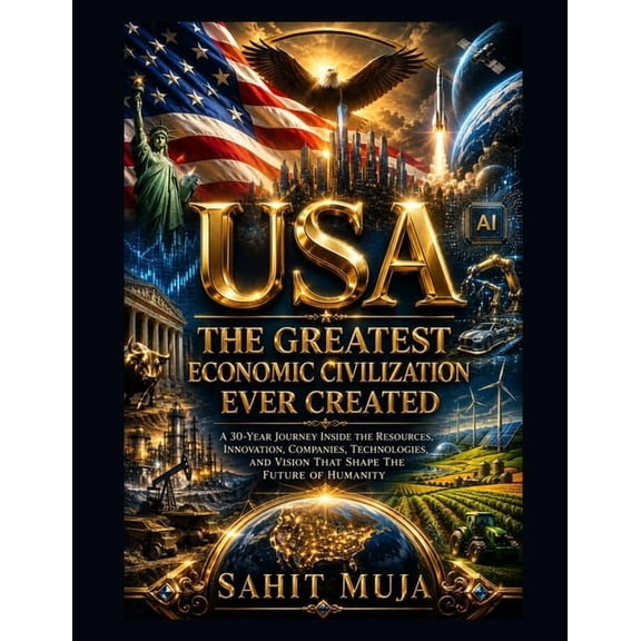 USA: THE GREATEST ECONOMIC CIVILIZATION EVER CREATED: A 30-Year Journey Inside the Resources, Innovation, Companies, Tec, (Paperback)