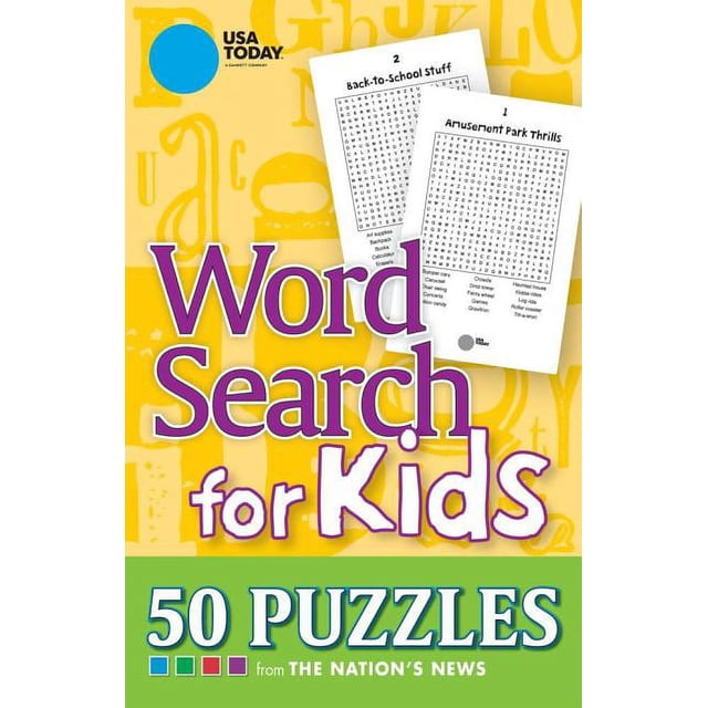 USA TODAY Word Search for Kids : 50 Puzzles (Paperback) - Walmart.com