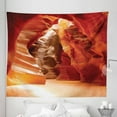 thumbnail image 1 of USA Tapestry, Grand Canyon Cave in Colorado Majestic USA Natural Landscape Picture Print, Fabric Wall Hanging Decor for Bedroom Living Room Dorm, 5 Sizes, Red Orange Brown, by Ambesonne, 1 of 1
