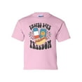 thumbnail image 1 of USA Tastes Like Freedom Patriotic 4th of July American Youth Kids Children's T-shirt Graphic Tee Graphic Tee-Light Pink-xl, 1 of 4