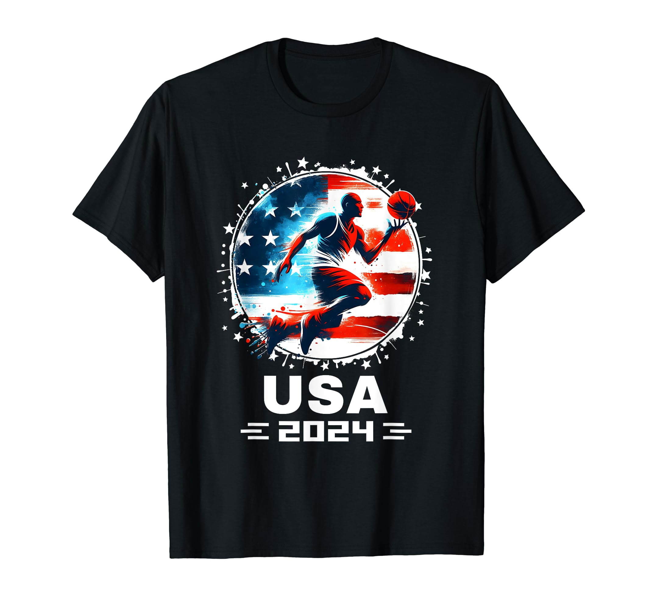 USA Team 2024 Basketball Shirt 2024 Basketball Apparel 2024 T-Shirt ...