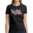 thumbnail image 1 of USA Tee for Women - Graphic Tshirts - American Flag Patriotic 4th of July Party, 1 of 2