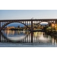 thumbnail image 1 of USA Tennessee. Appalachia Tennessee River Basin Knoxville bridge over Tennessee River Poster Print by Alison Jones, 1 of 3