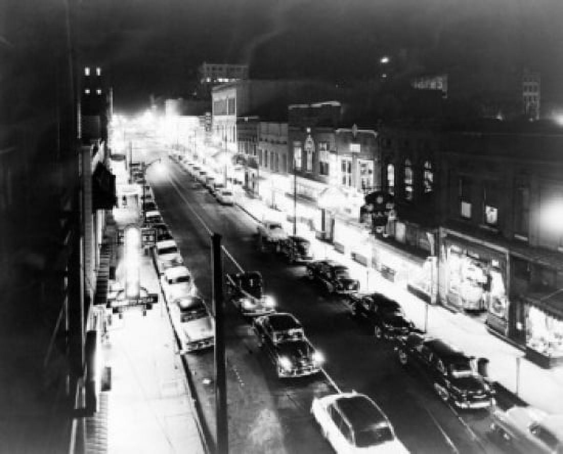 USA Tennessee Memphis Beale Street where Handy wrote blues Canvas Art - (18 x 24)