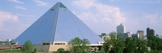 USA Tennessee Memphis The Pyramid Canvas Art - Panoramic Images (36 x 12)