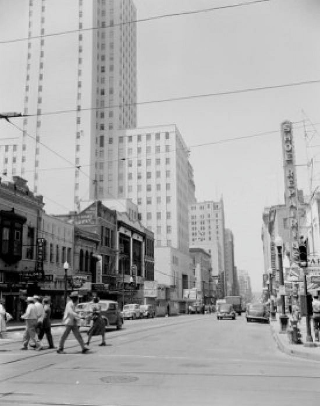 USA Texas Dallas Main Street and St Paul Street Canvas Art - (18 x 24)