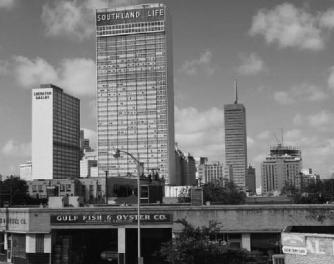 USA Texas Dallas office buildings Canvas Art - (18 x 24)