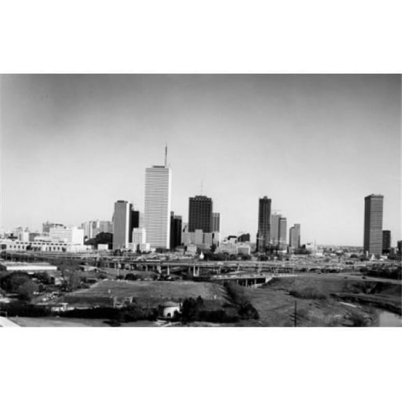 USA Texas Houston Cityscape Poster Print - 18 x 24 in.