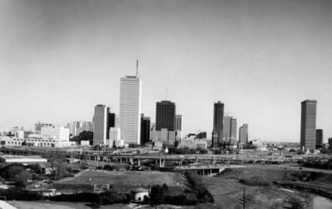 USA Texas Houston cityscape Canvas Art - (24 x 36)