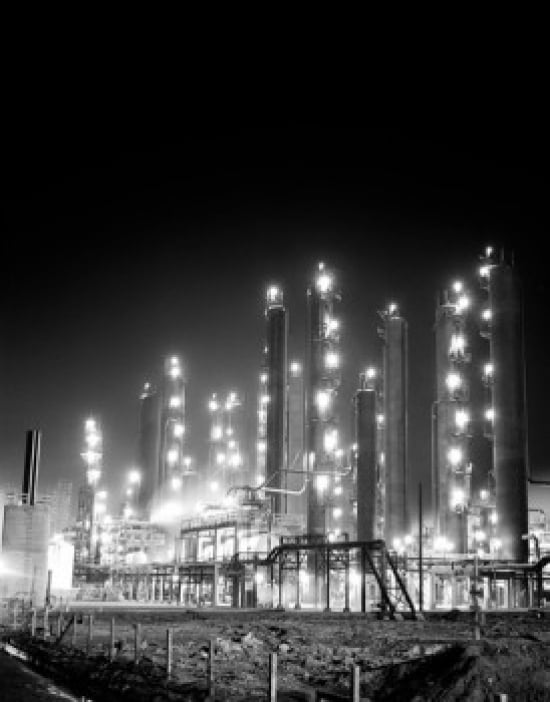 USA Texas Oil refinery Canvas Art - (18 x 24)