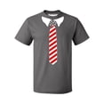thumbnail image 1 of USA Tie Tuxedo 4th of July Wedding Party Ceremony Men's T-shirt, 2XL, Charcoal, 1 of 2