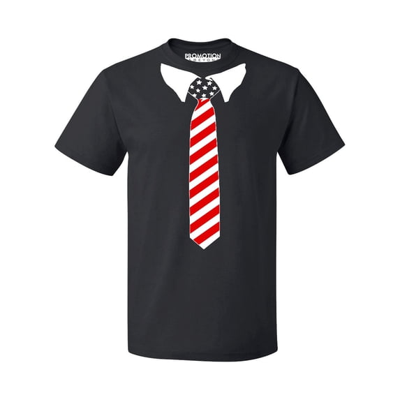 USA Tie Tuxedo 4th of July Wedding Party Ceremony Men's T-shirt, M, Black